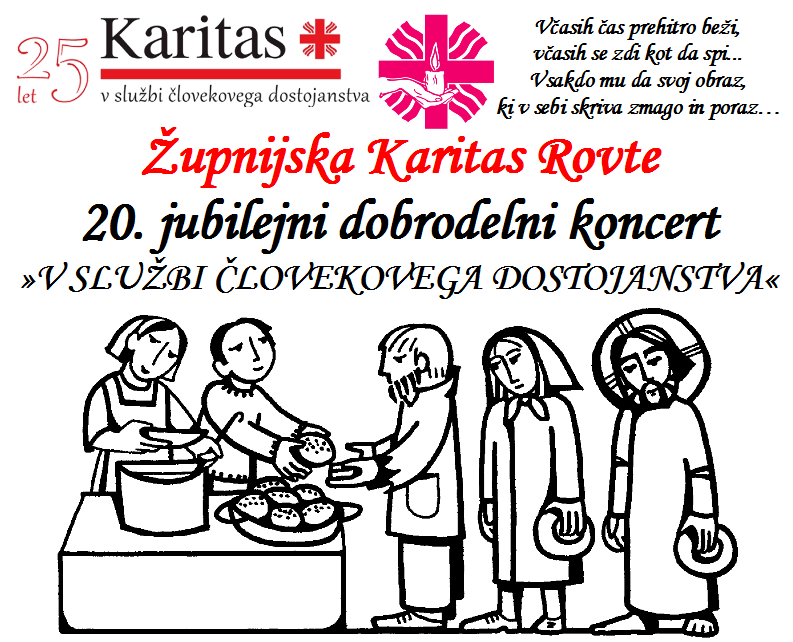 Župnijska Karitas Rovte 20. jubilejni dobrodelni koncert 8.11.2015