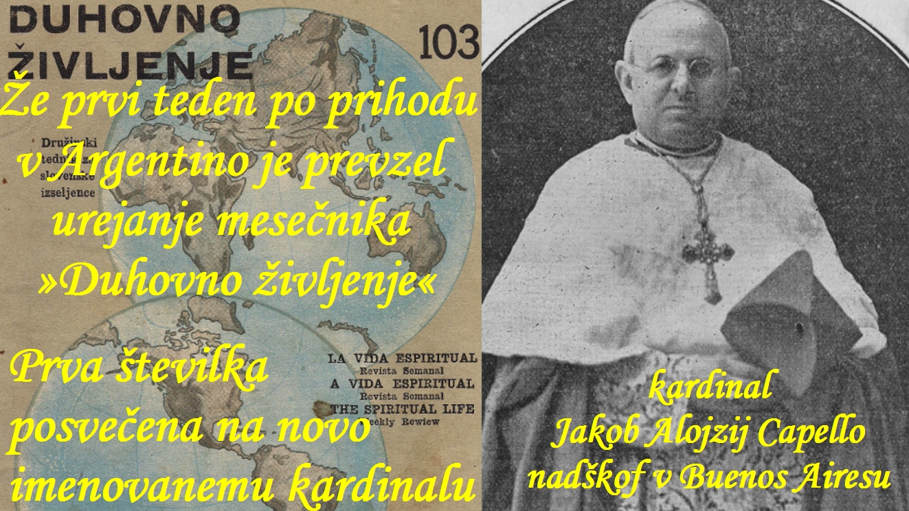 Pred prihodom v Argentino sta izšli že 102 številki. Tudi Hladnik je revijo dobival že v Zagreb in Kostanjevico. 6. marca 1936 je izšla 103. številka, ta pa že pod njegovim vodstvom.